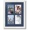 ArtToFrames Collage Photo Picture Frame with 4 - 4x6 inch Openings, Framed in White with Over 62 Mat Color Options and Regular Glass (CSM-3966-2)